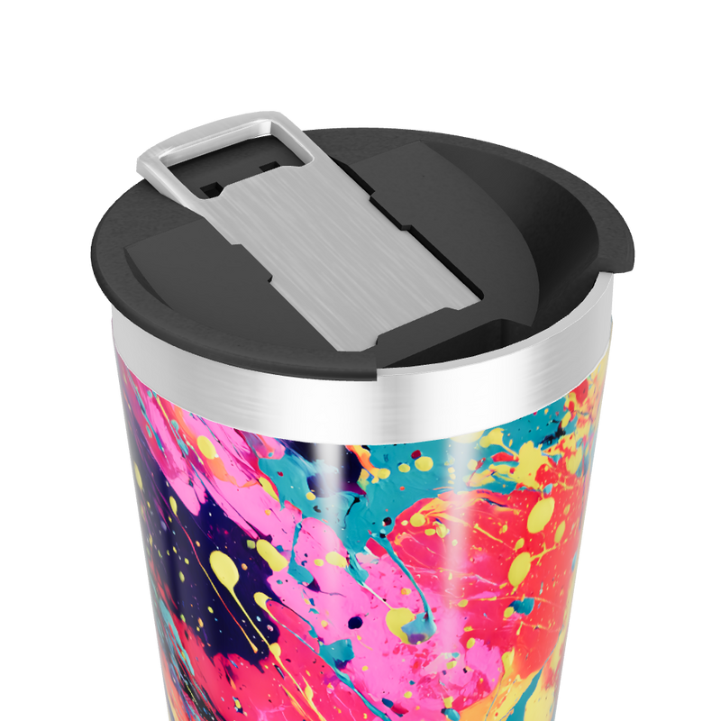 Copo Térmico - Estampa Abstrata Colorida