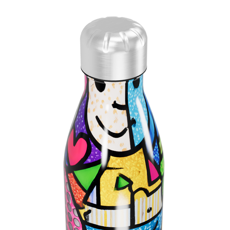 Garrafa Inox - Estampa Colorida Abstrata