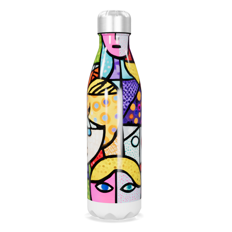 Garrafa Inox - Estampa Colorida Moderna