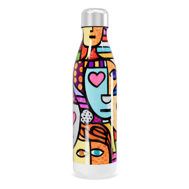 Garrafa Inox - Estampa Colorida Moderna