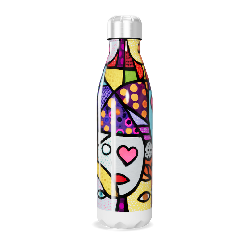 Garrafa Inox - Estampa Colorida Moderna