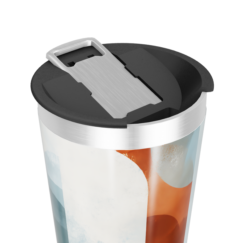 Copo Térmico - Estampa Abstrata Colorida