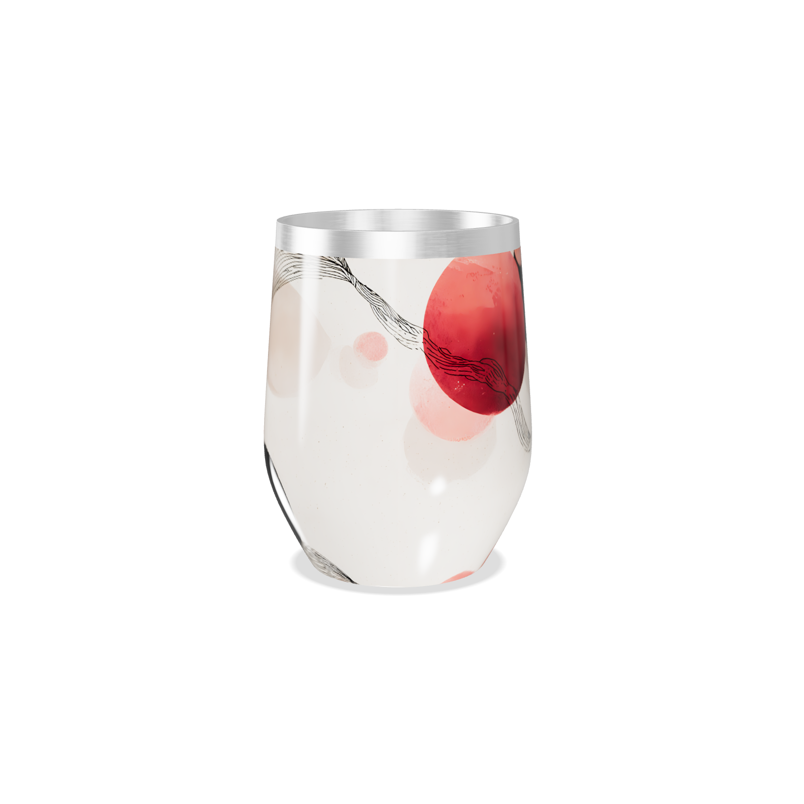 Copo Térmico Slim - Estampa Abstrata Colorida