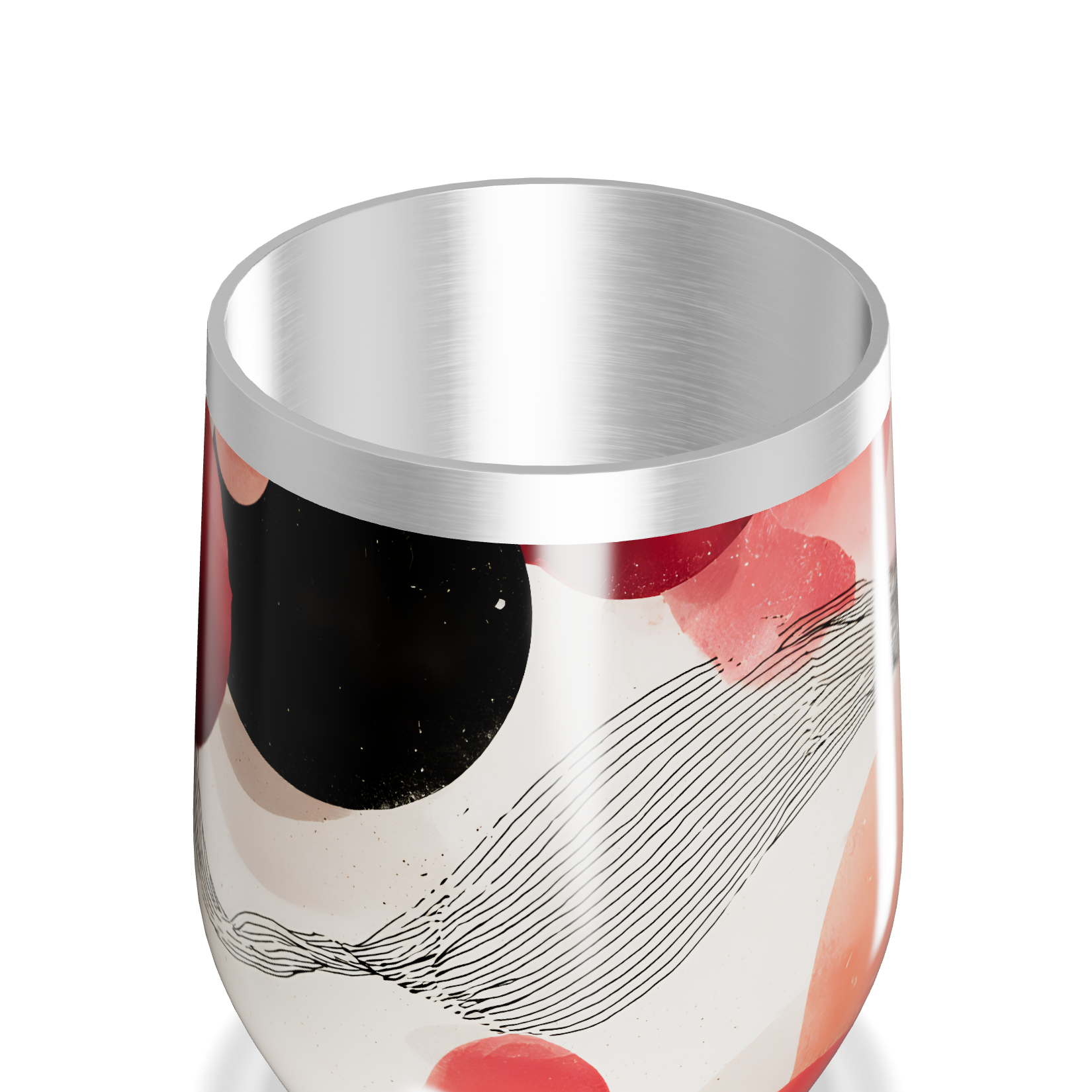 Copo Térmico Slim - Estampa Abstrata Colorida