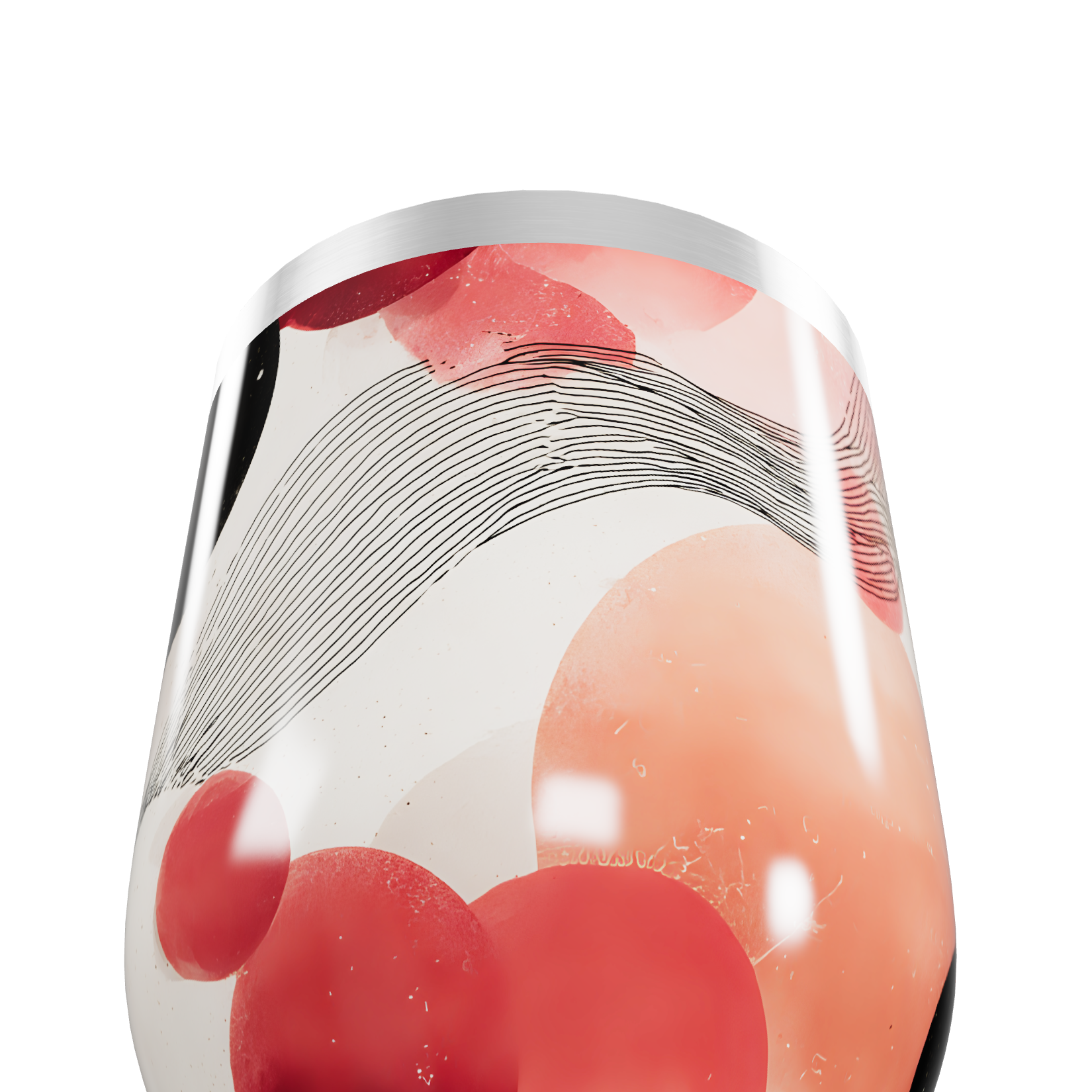 Copo Térmico Slim - Estampa Abstrata Colorida