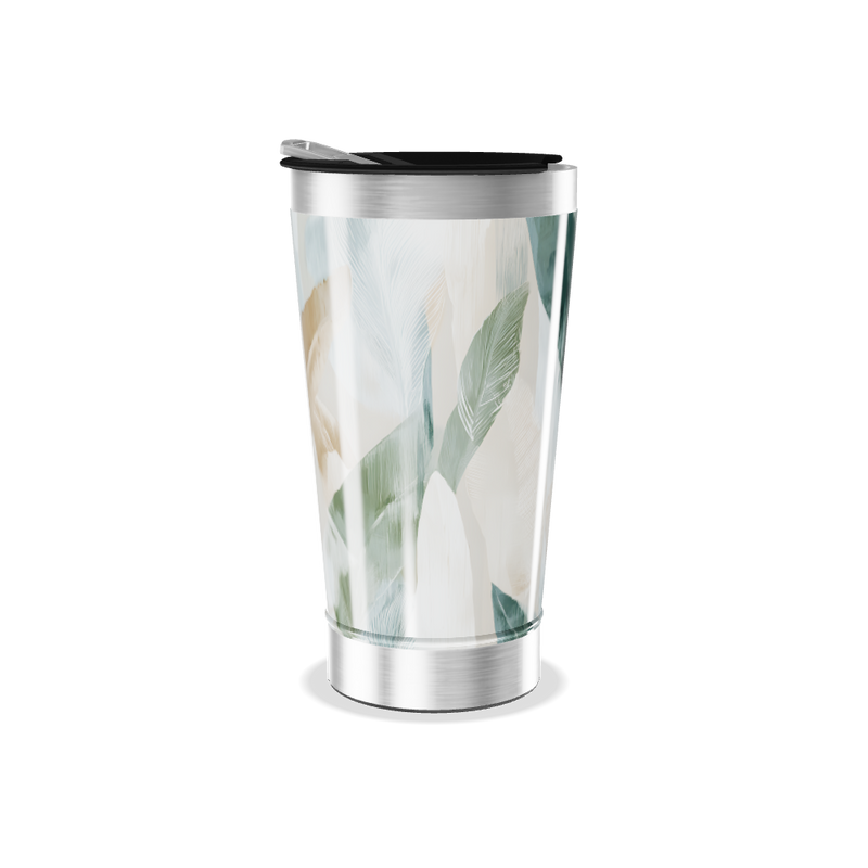 Copo Térmico - Estampa Folhas Coloridas