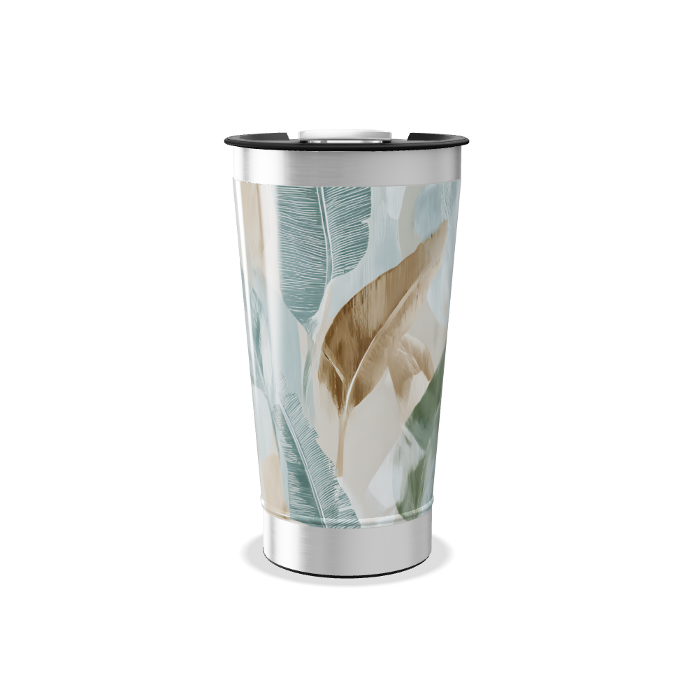 Copo Térmico - Estampa Folhas Coloridas