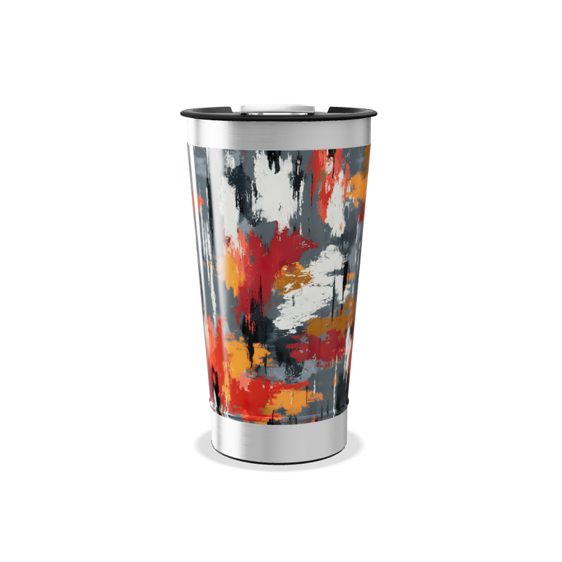 Copo Térmico - Estampa Abstrata Colorida