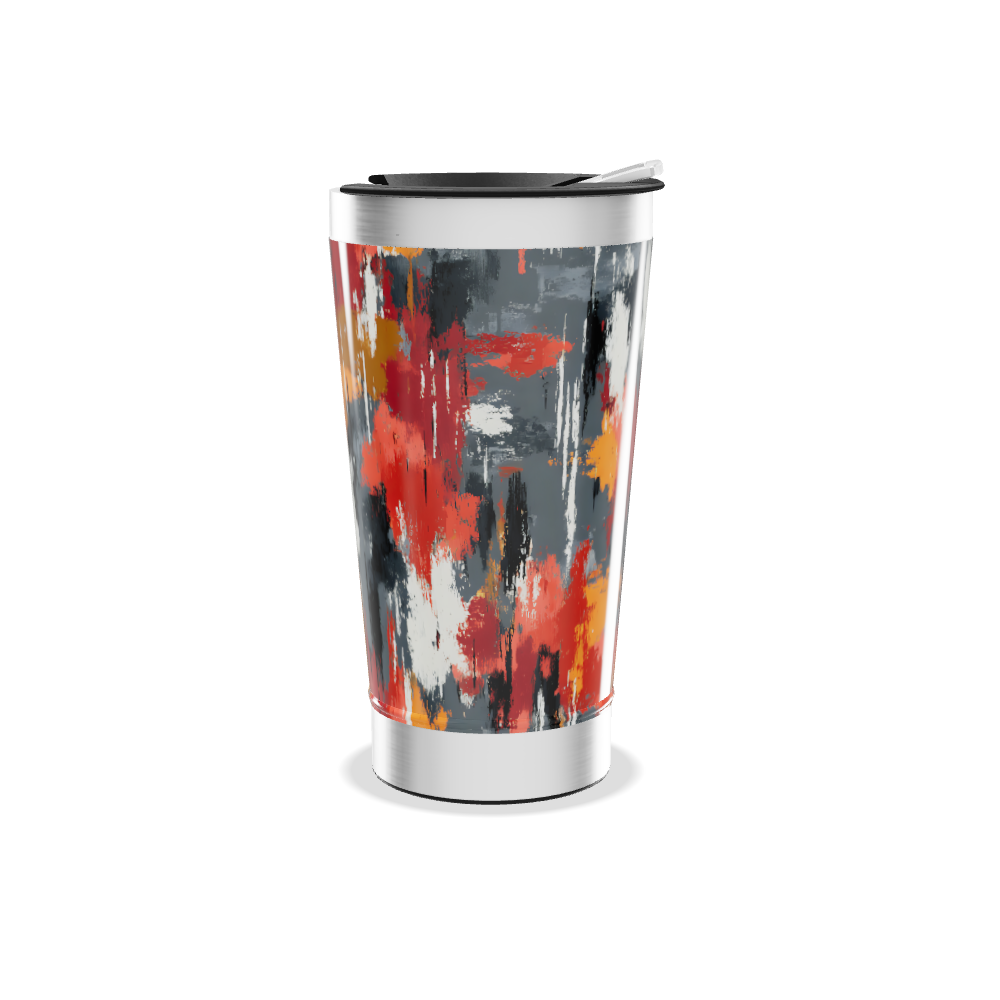 Copo Térmico - Estampa Abstrata Colorida