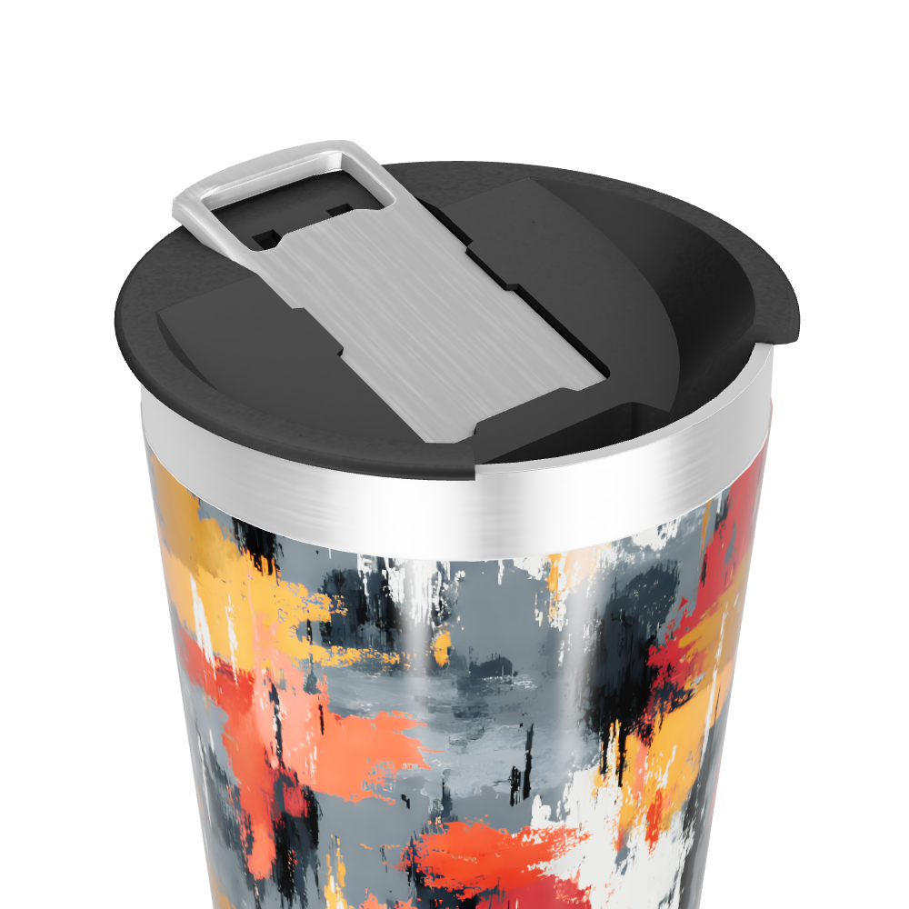 Copo Térmico - Estampa Abstrata Colorida