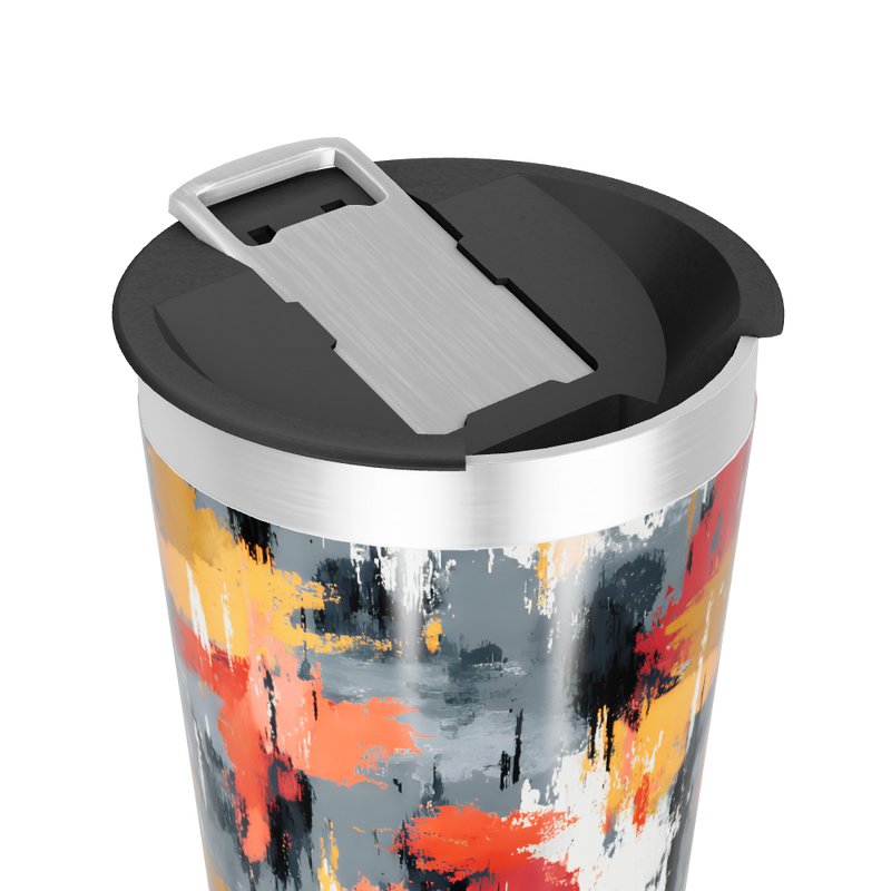 Copo Térmico - Estampa Abstrata Colorida