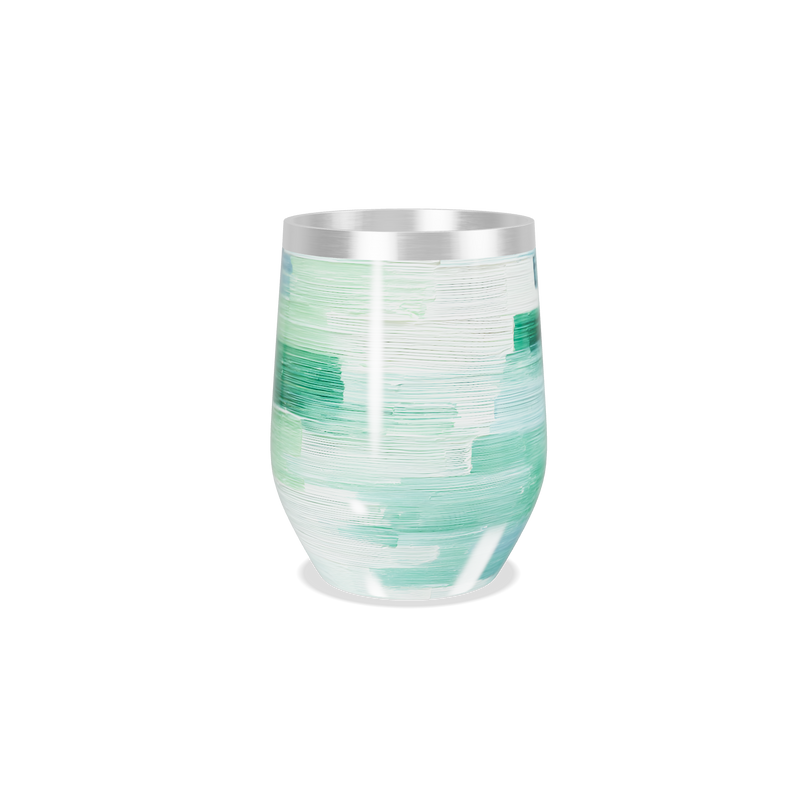 Copo Térmico Slim - Estampa Verde Azul