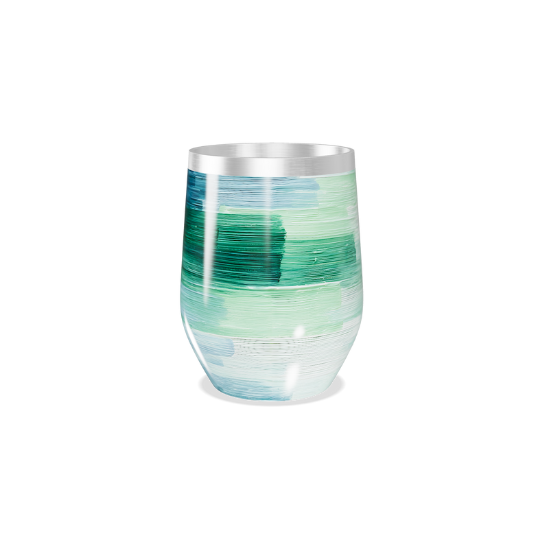 Copo Térmico Slim - Estampa Verde Azul