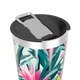 Copo Térmico - Floral Tropical Inox