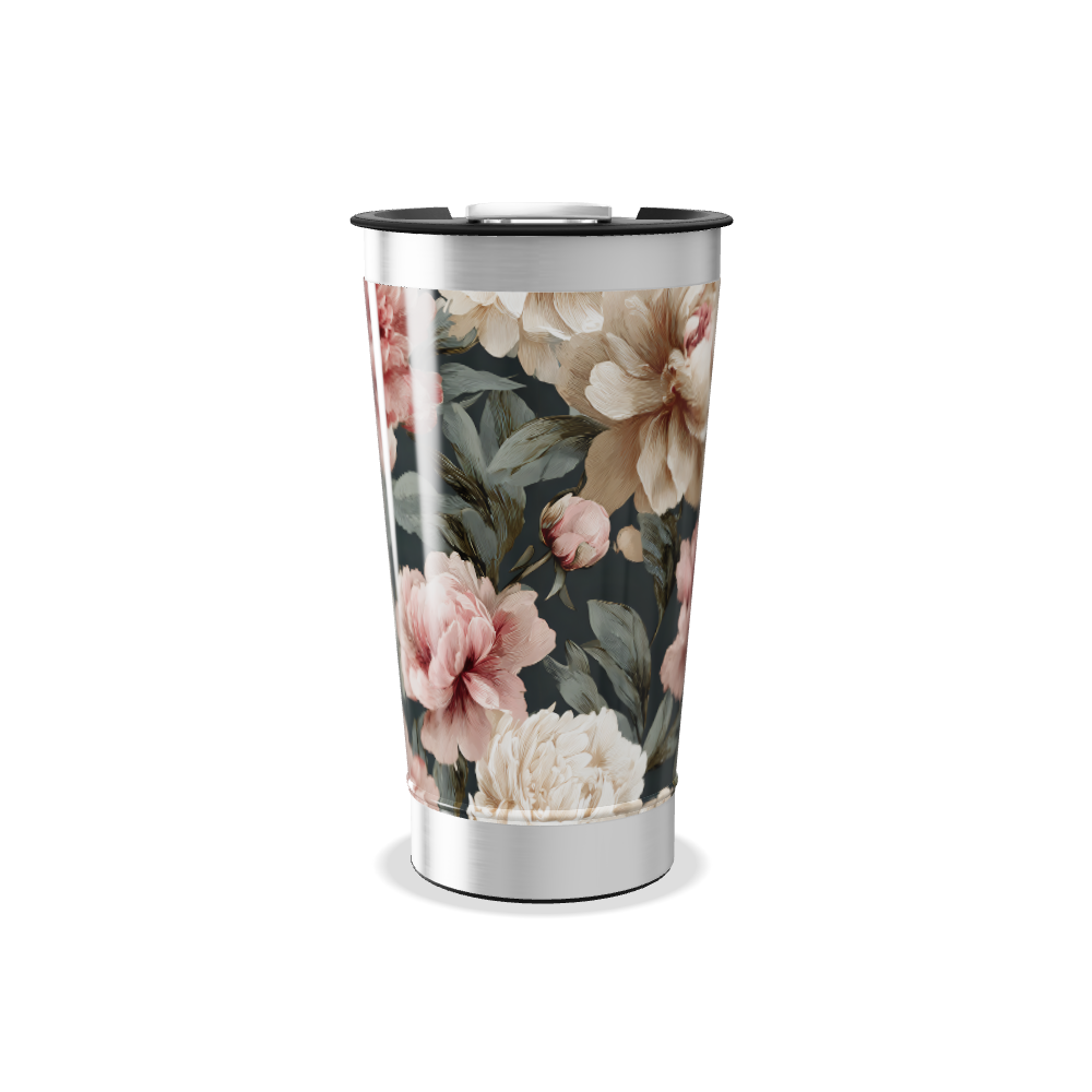 Copo Térmico - Floral Aço Inox