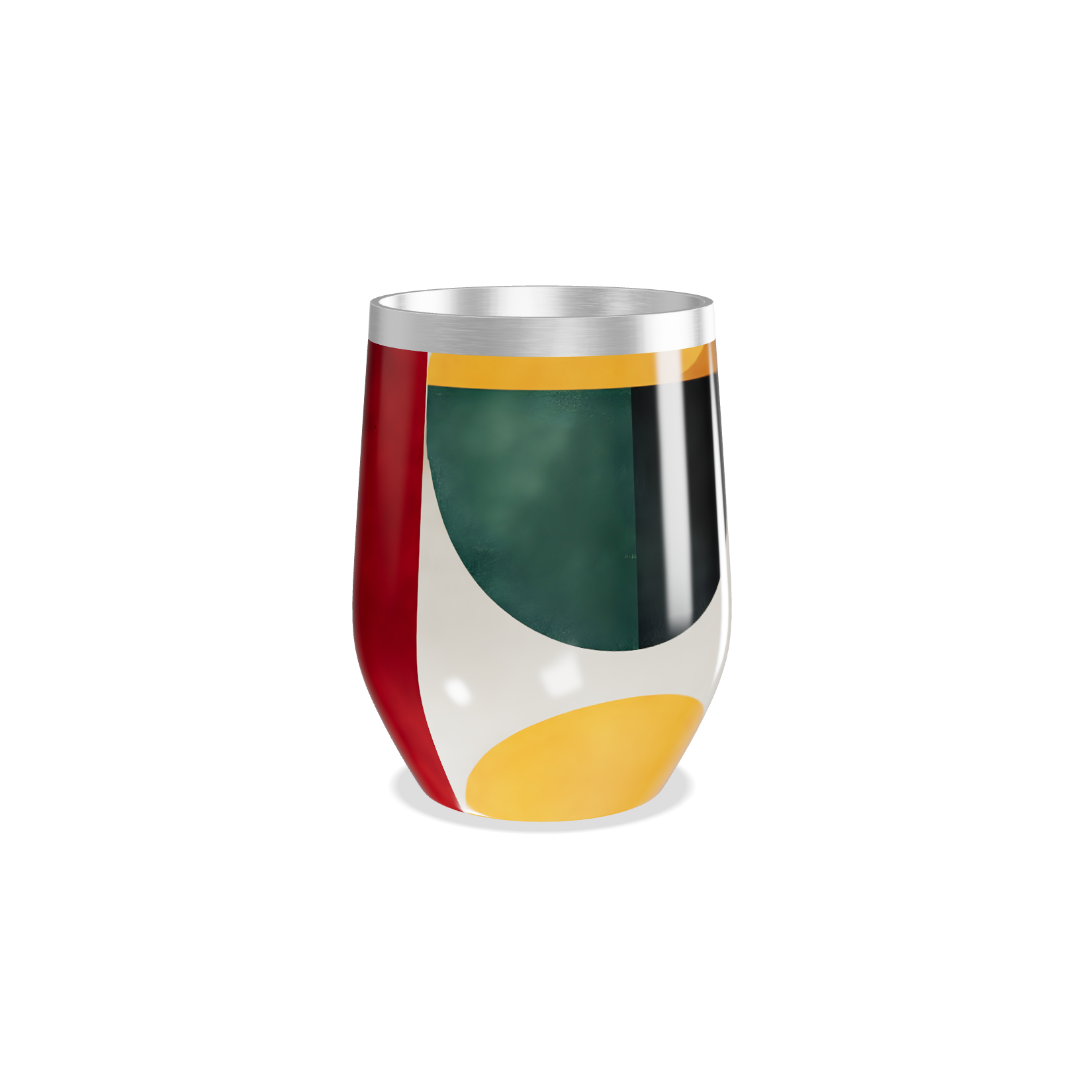 Copo Térmico Slim - Listras Coloridas Inox