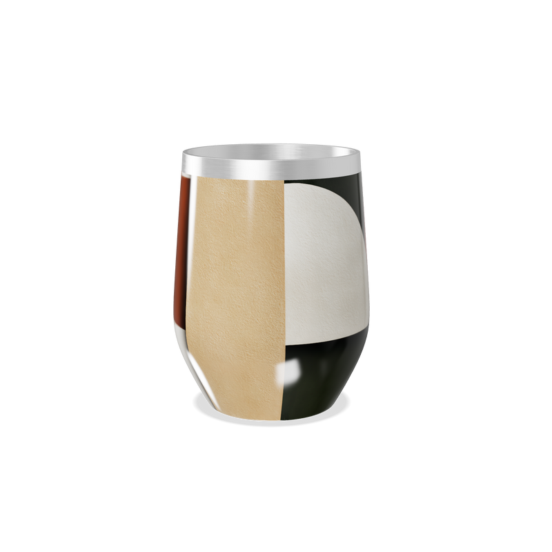 Copo Térmico Slim - Estampa Geométrica Colorida