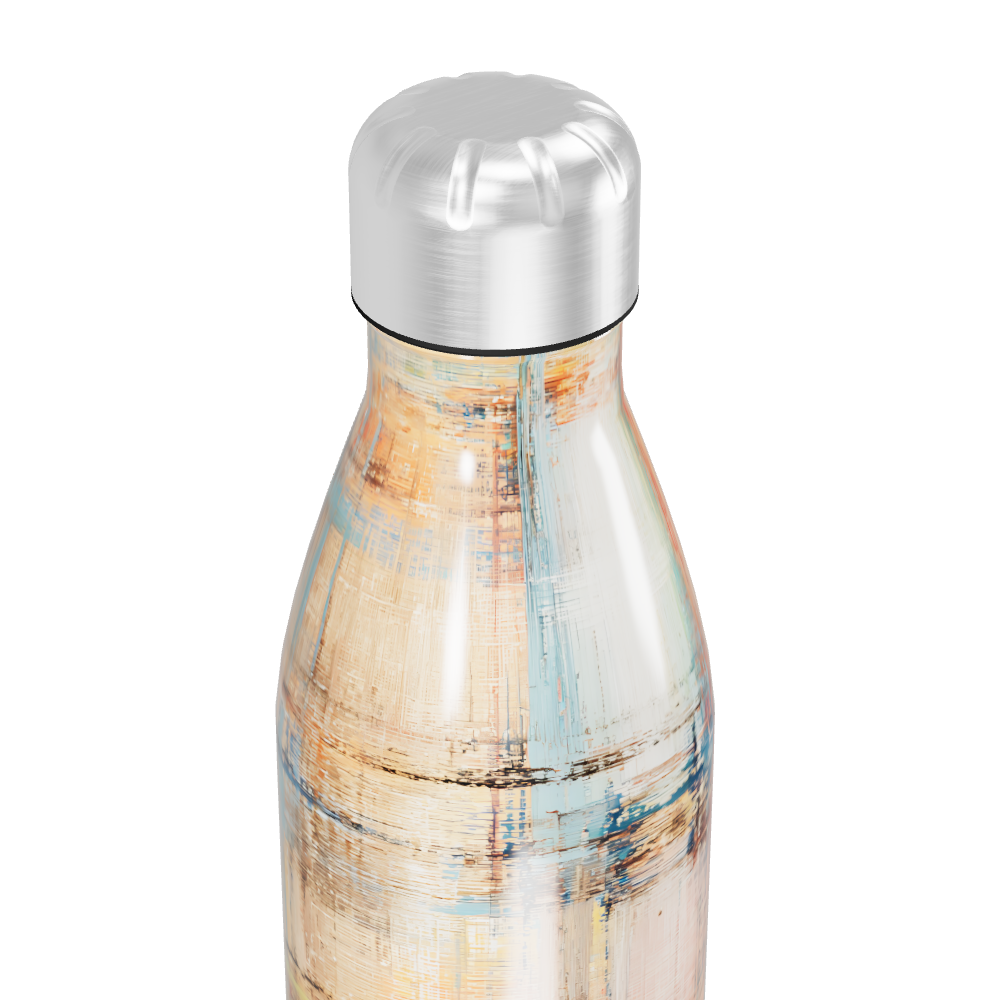 Garrafa Inox - Estampa Abstrata Colorida