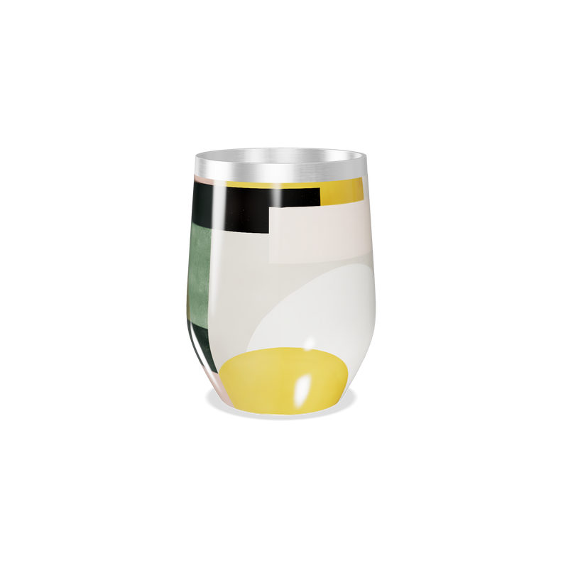 Copo Térmico Slim - Estampa Geométrica Colorida