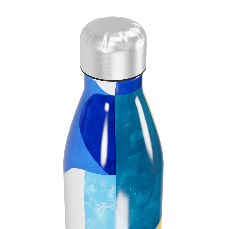 Garrafa Inox - Estampada Azul e Amarela