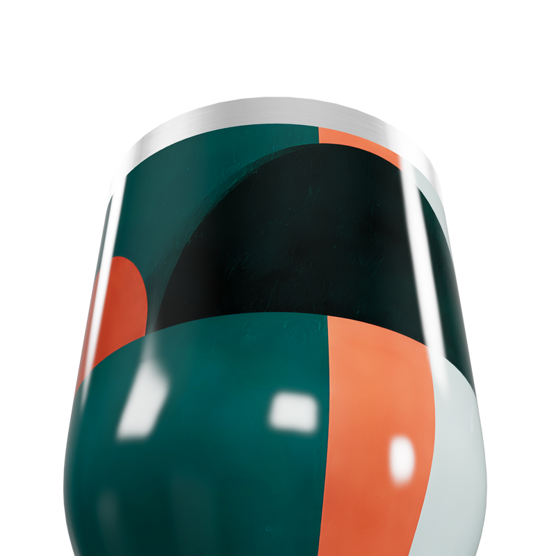 Copo Térmico Slim - Geométrico Colorido Inox