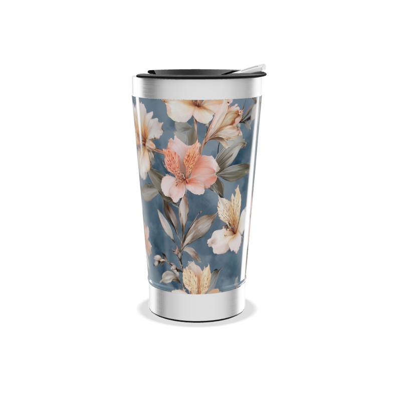Copo Térmico - Floral Azul