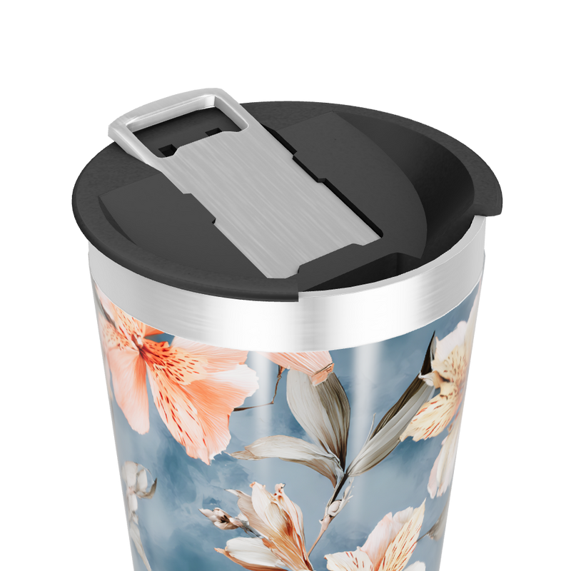 Copo Térmico - Floral Azul