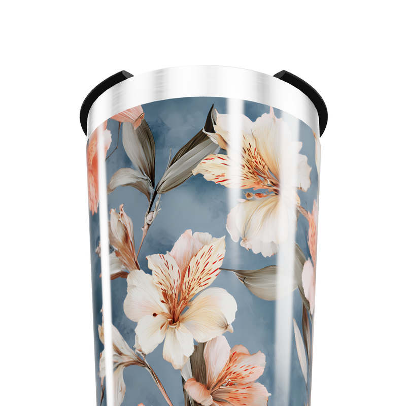 Copo Térmico - Floral Azul