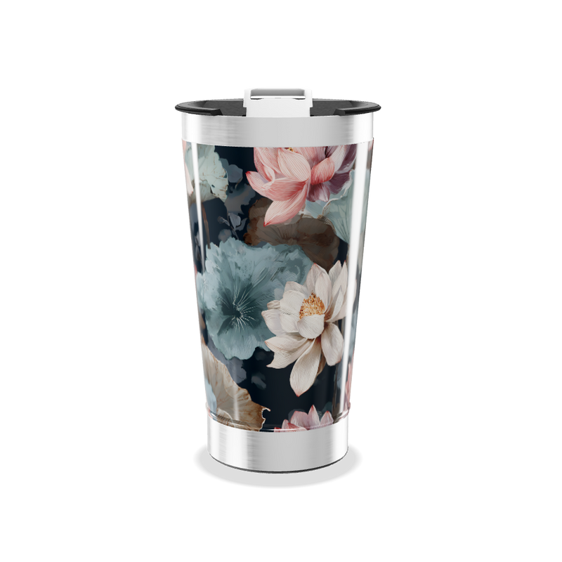 Copo Térmico - Floral Aço Inox