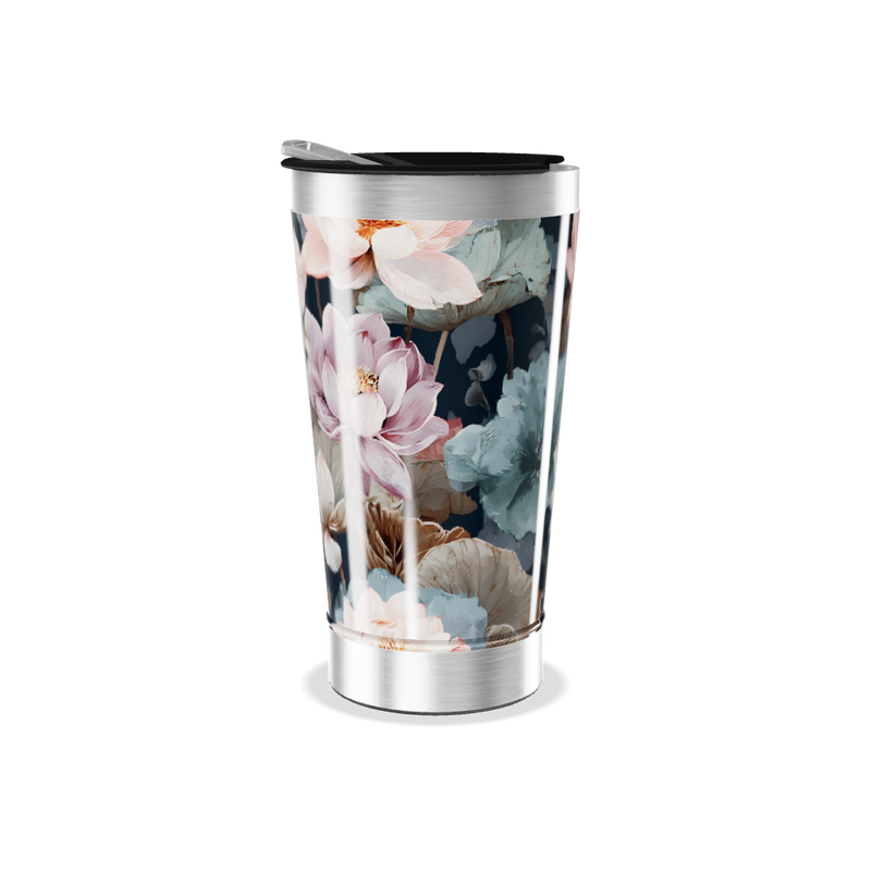 Copo Térmico - Floral Aço Inox
