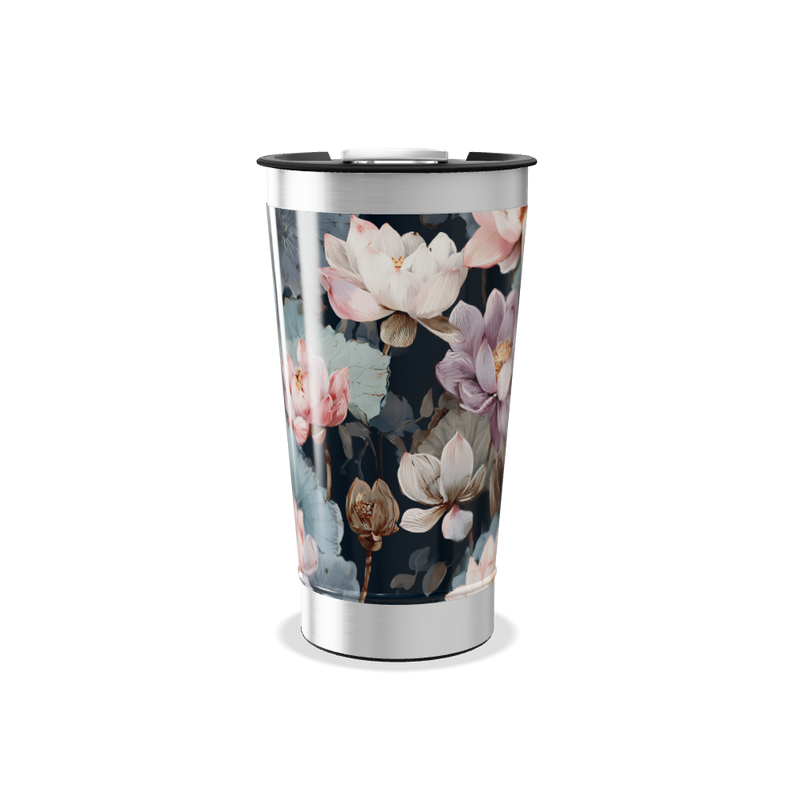 Copo Térmico - Floral Aço Inox