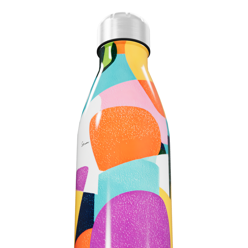 Garrafa Inox Estampada Colorida 750ml