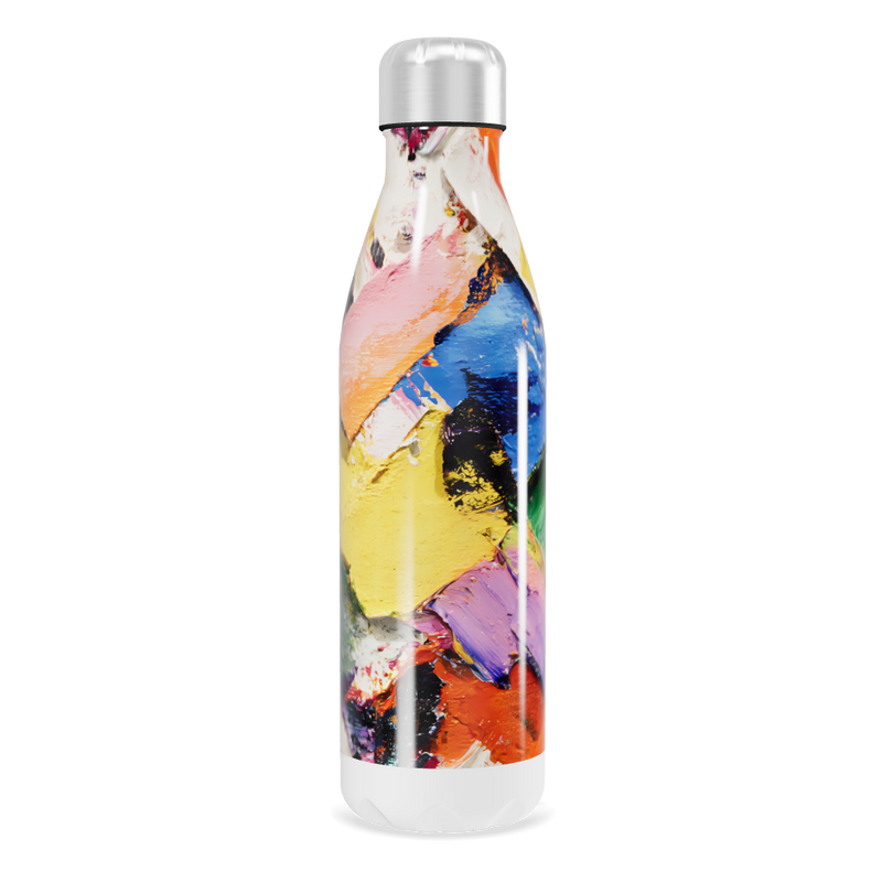 Garrafa Inox - Estampa Colorida Abstrata