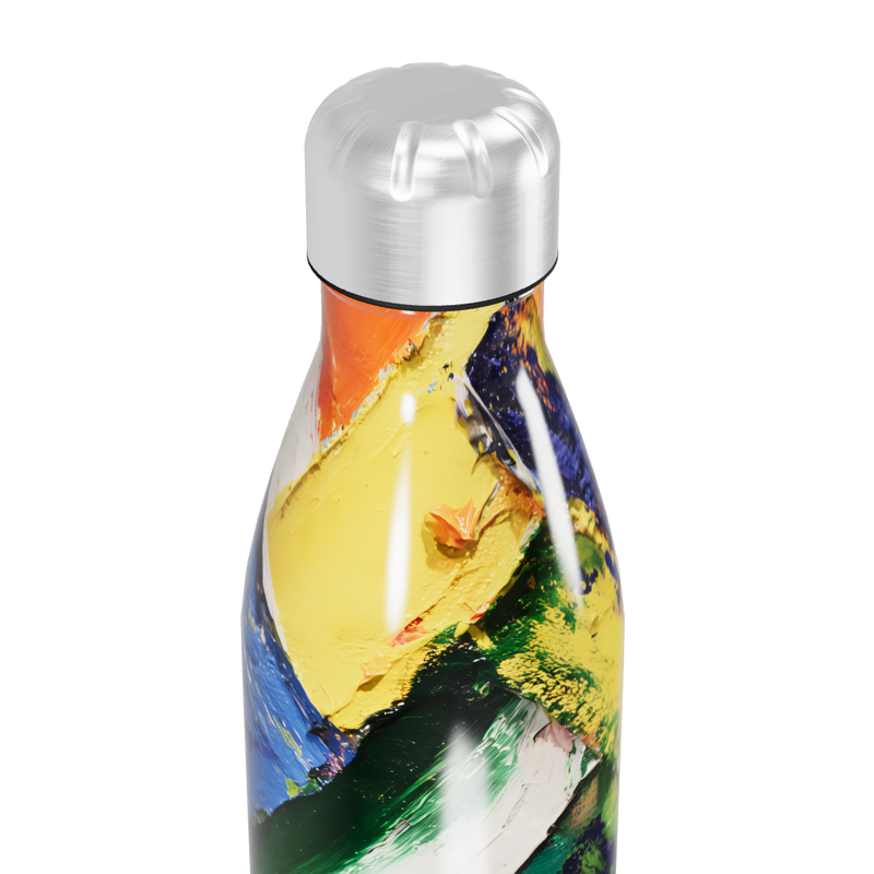 Garrafa Inox - Estampa Colorida Abstrata
