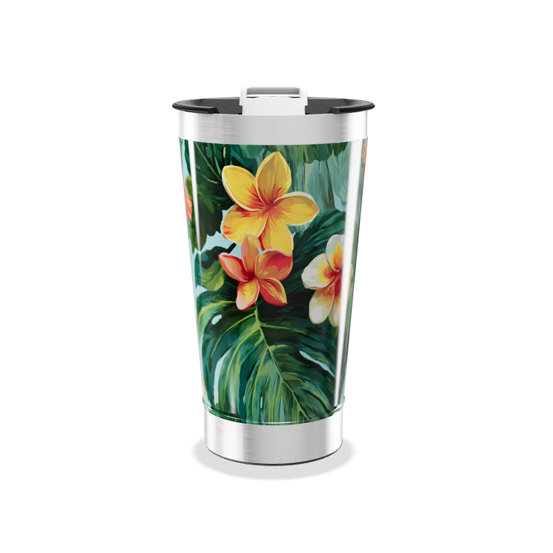 Copo Térmico - Floral Aço Inox
