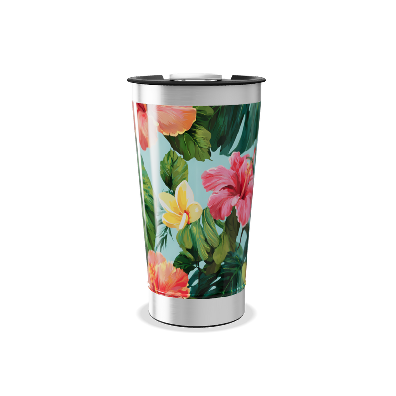 Copo Térmico - Floral Aço Inox