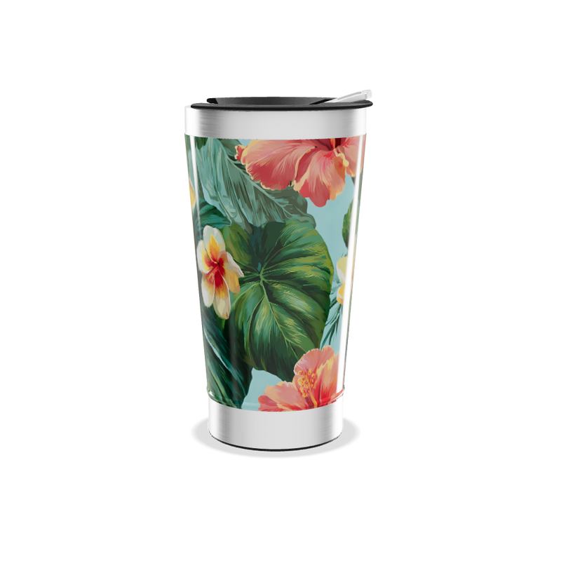 Copo Térmico - Floral Aço Inox