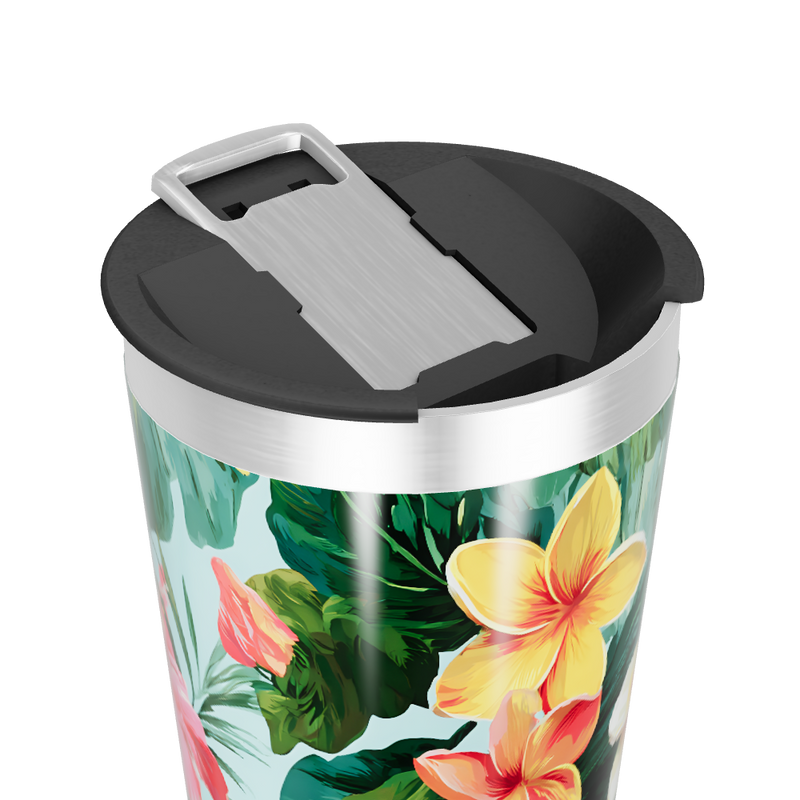 Copo Térmico - Floral Aço Inox