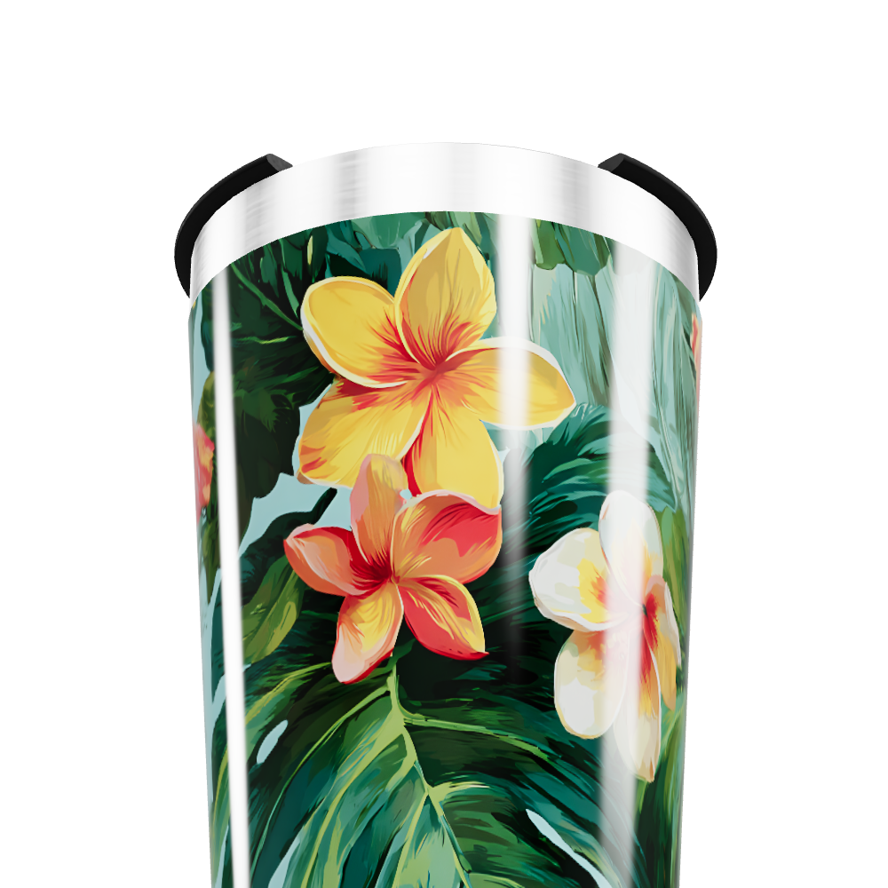 Copo Térmico - Floral Aço Inox