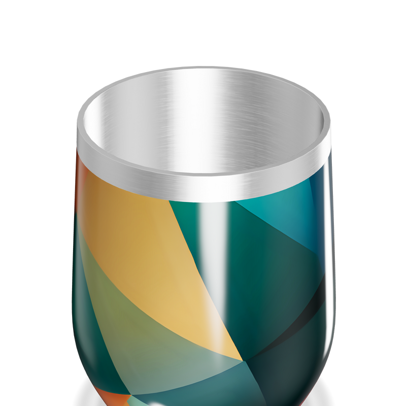 Copo Térmico Slim - Estampado Colorido Aço