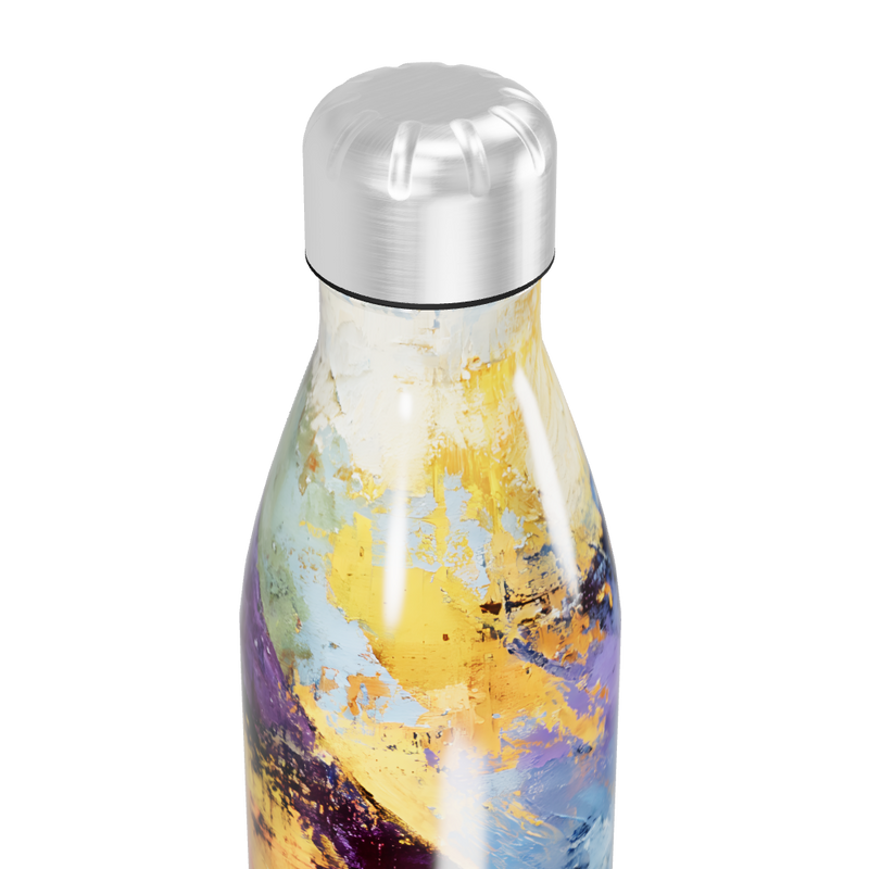 Garrafa Inox - Estampa Abstrata Colorida