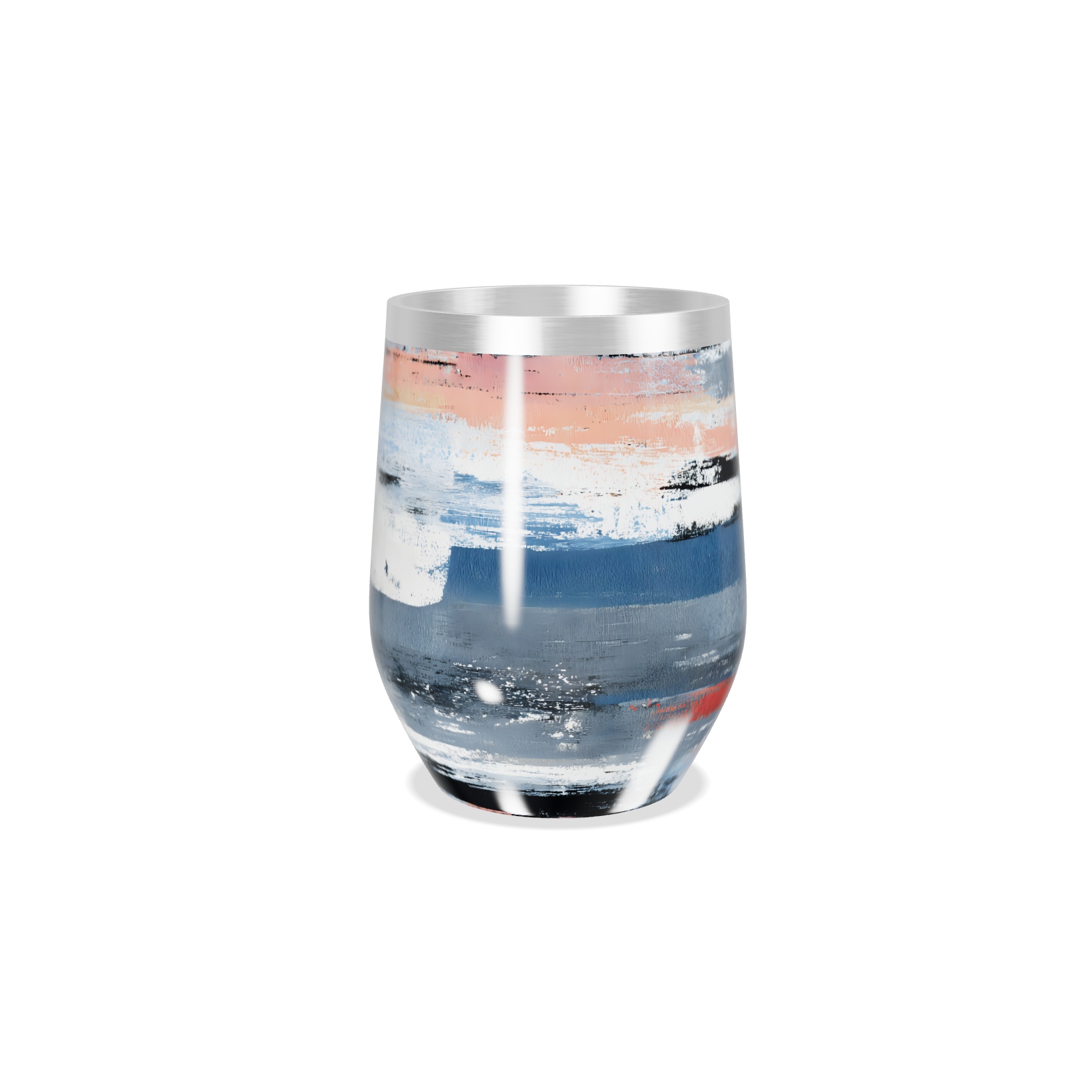 Copo Térmico Slim - Estampa Abstrata Multicolorida