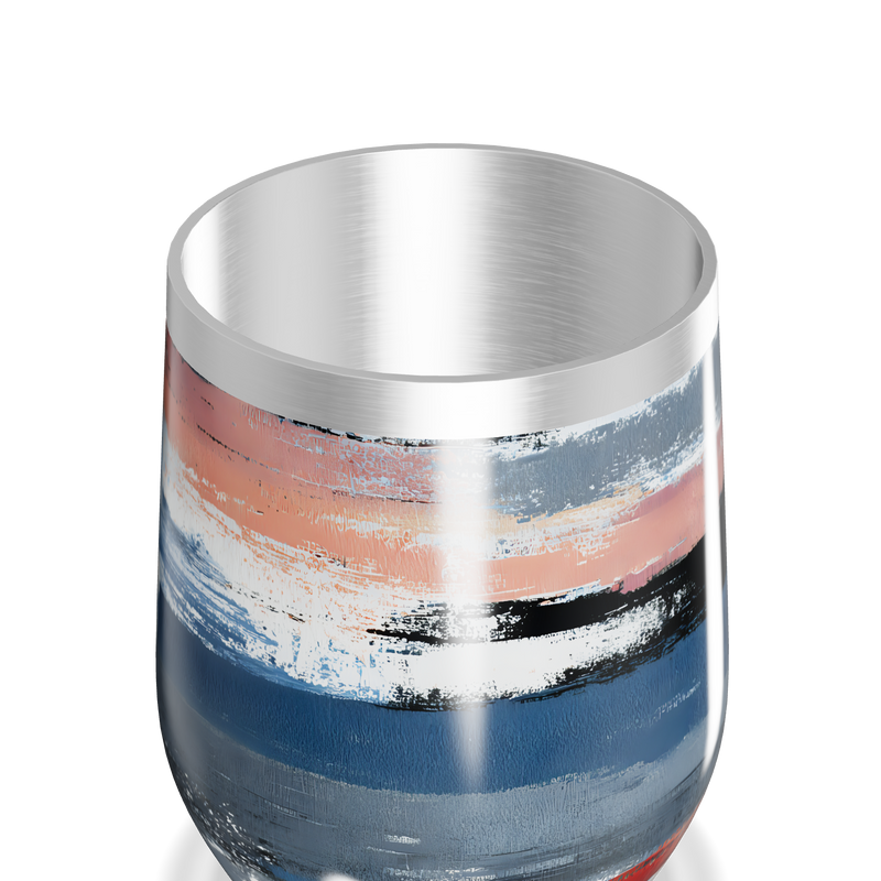 Copo Térmico Slim - Estampa Abstrata Multicolorida