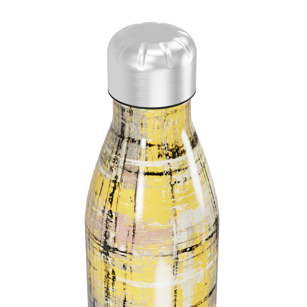 Garrafa Inox - Amarela Texturizada