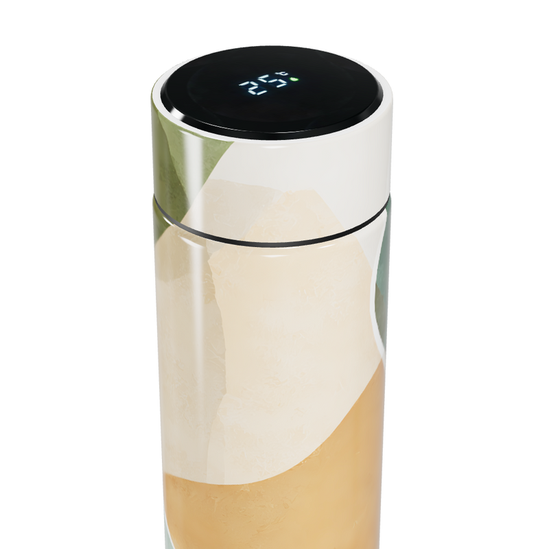 Garrafa Térmica Touch - Estampa Abstrata Colorida