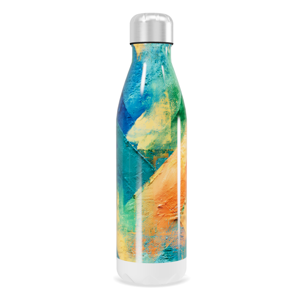 Garrafa Inox - Colorida com Listras