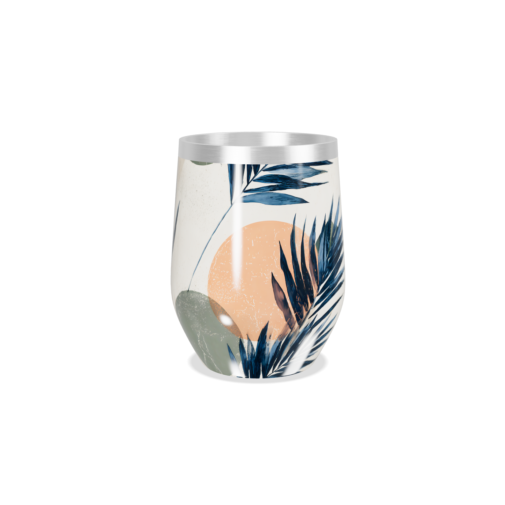 Copo Térmico Slim - Folhagem Tropical Colorido