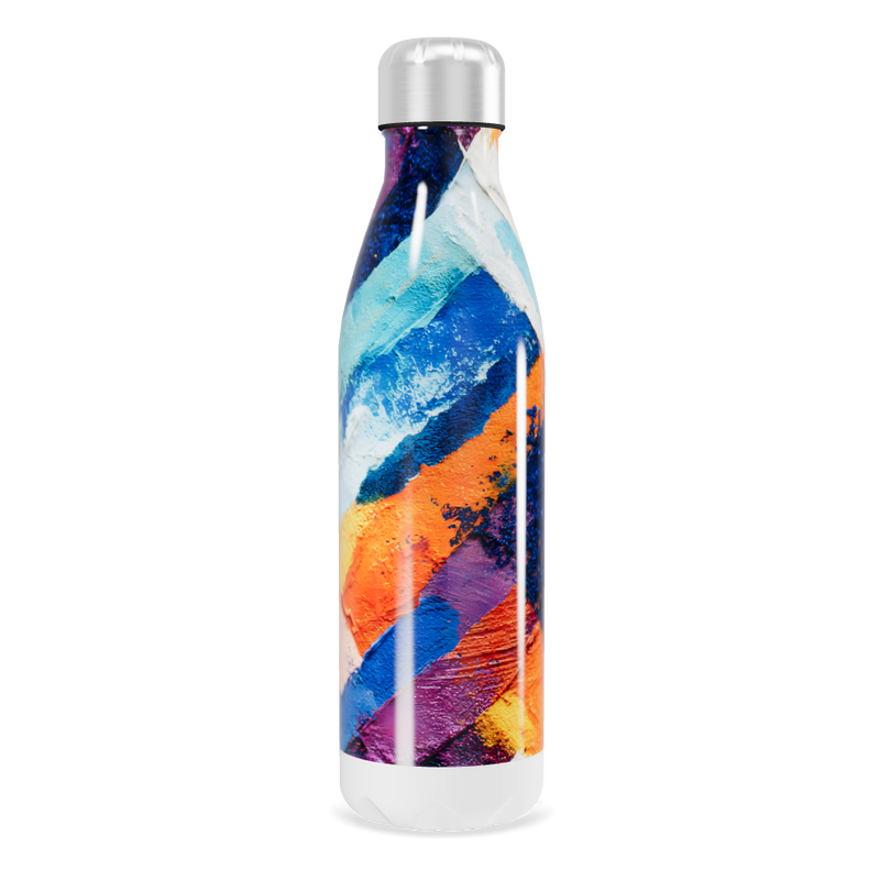 Garrafa Inox - Estampa Colorida Abstrata