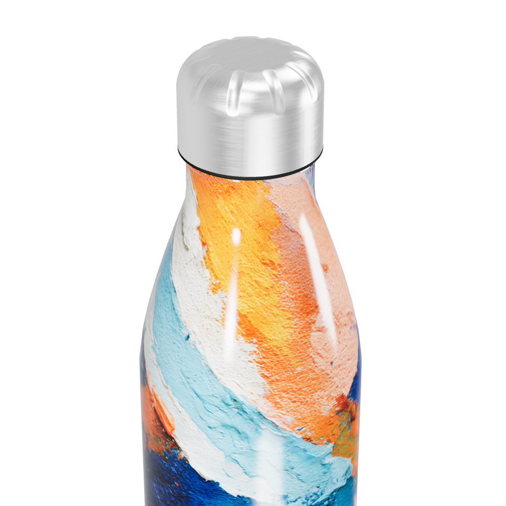 Garrafa Inox - Estampa Colorida Abstrata
