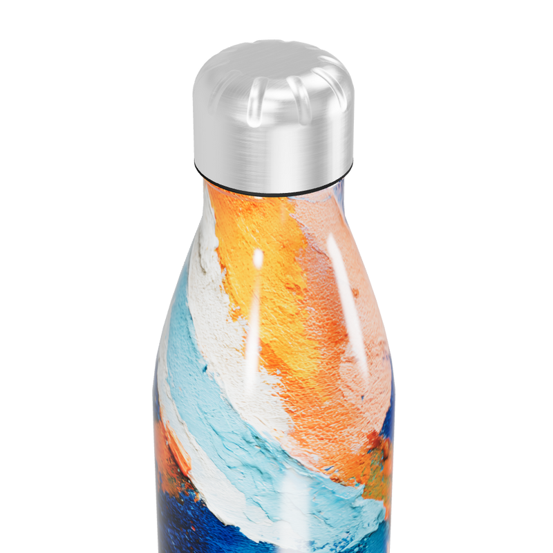 Garrafa Inox - Estampa Colorida Abstrata